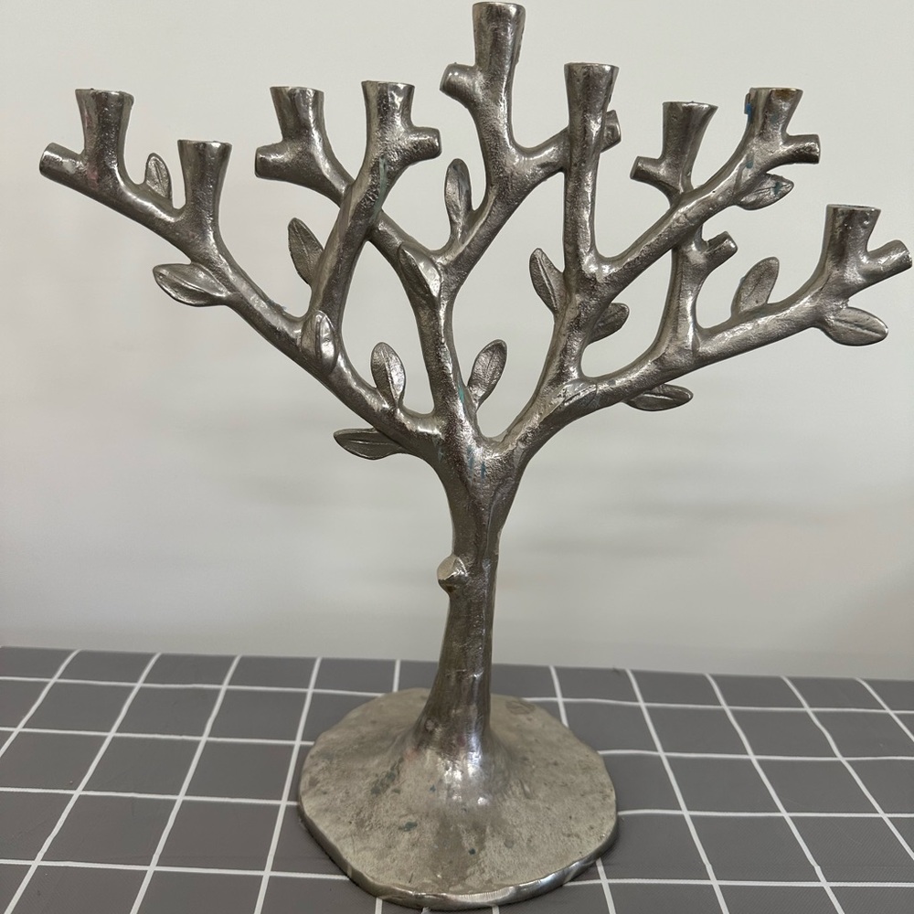 Michael Adam silver “Tree of Life” menorah